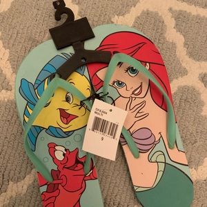 Little Mermaid Flip Flops